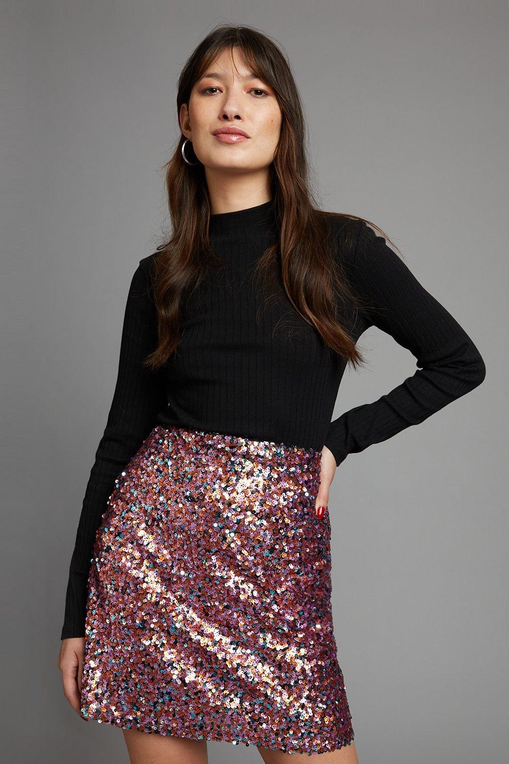 Skirts Sequin Mini Skirt Dorothy Perkins