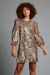 Dorothy Perkins Gold Sequin Mini Dress thumbnail 2
