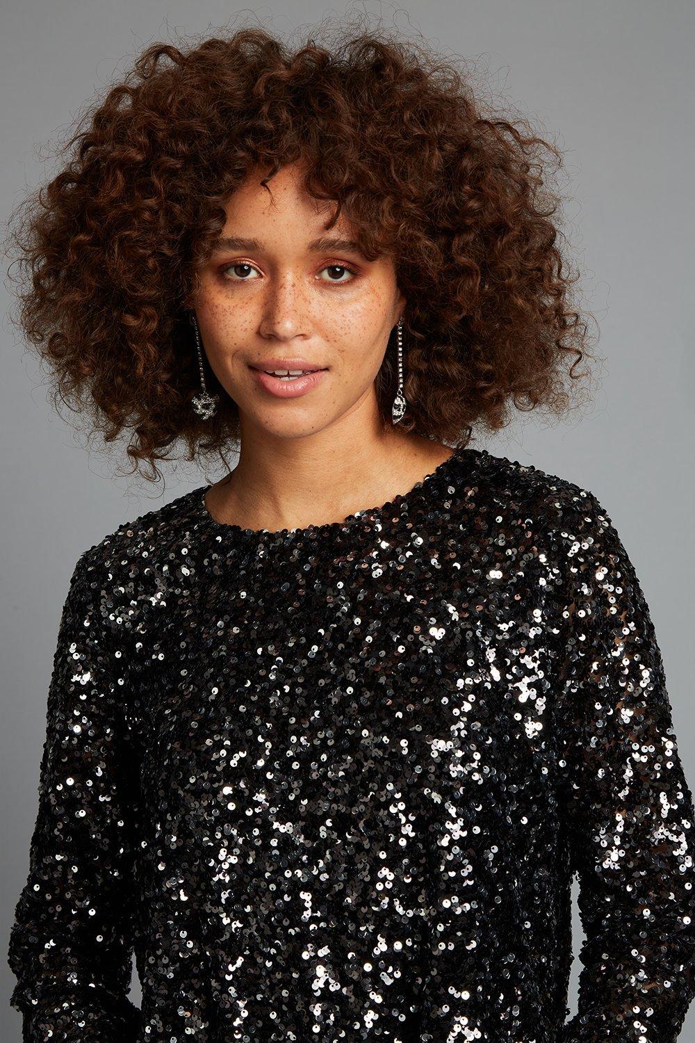 Dorothy perkins sequin discount top