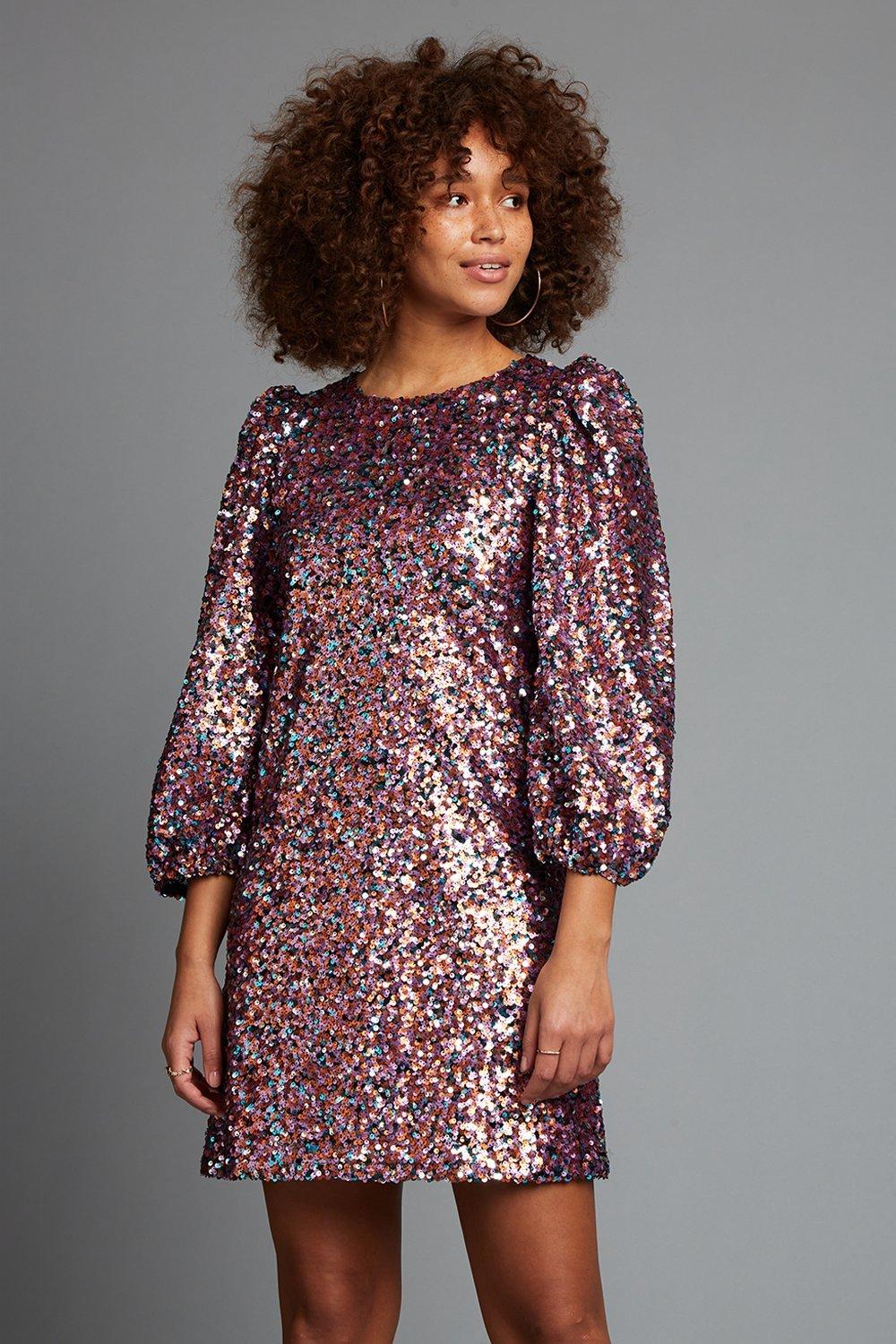 Dorothy perkins shop pink sequin dress