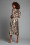 Dorothy Perkins Gold Sequin Midi Dress thumbnail 3