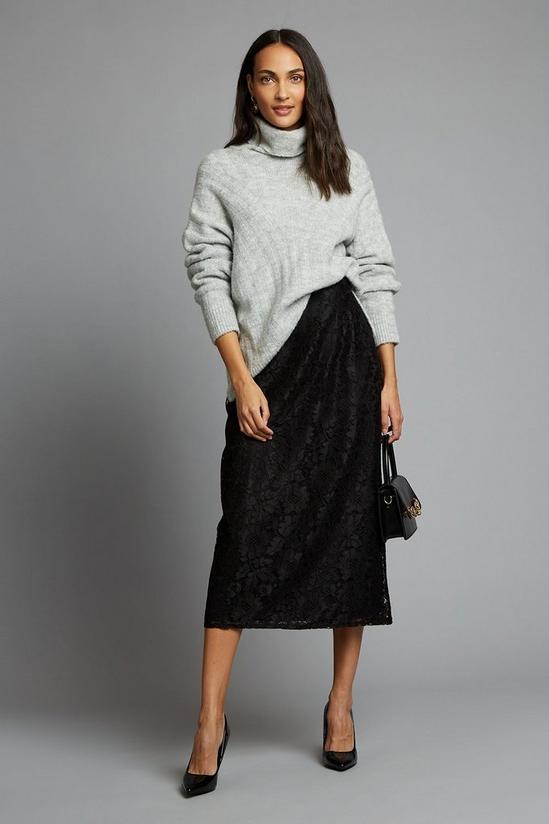Dorothy Perkins Floral Lace Midi Skirt 2