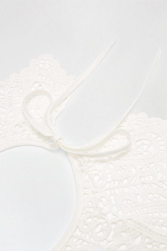 Dorothy Perkins White Lace Detail Collar With Tie 4