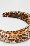Dorothy Perkins Leopard Velvet Padded Headband thumbnail 3