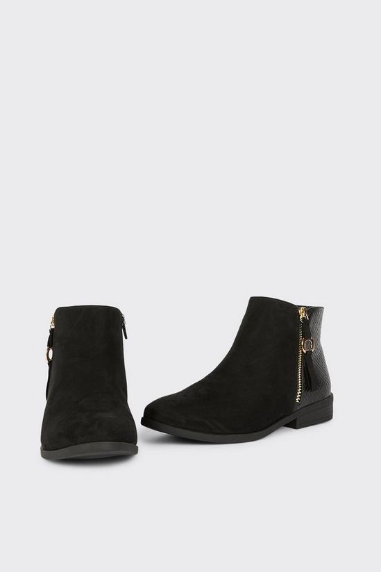 Good For the Sole Good For The Sole: Mabel Comfort Snake Back Ankle Boots 3