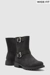 Good For the Sole Good For The Sole: Wide Fit Monet Comfort Biker Boots thumbnail 1