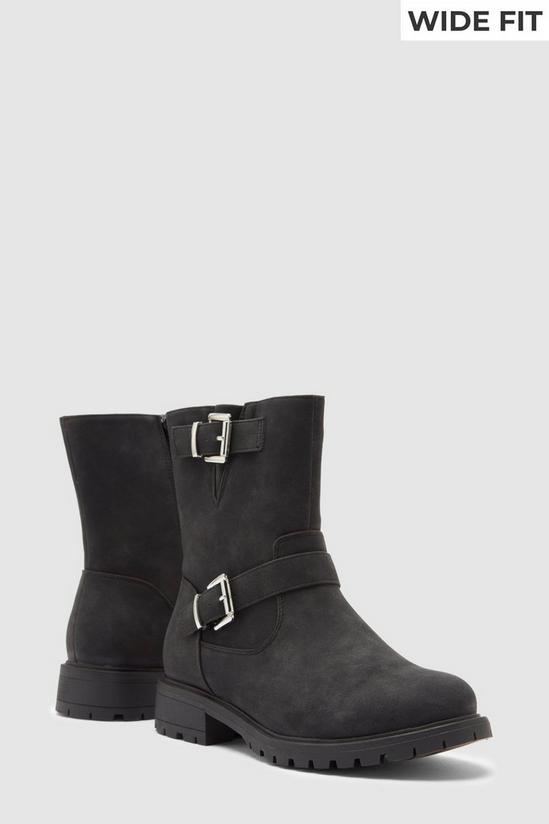 Good For the Sole Good For The Sole: Wide Fit Monet Comfort Biker Boots 1