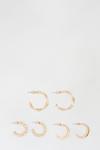 Dorothy Perkins Multi Gold And Pearl Earring Pack thumbnail 2