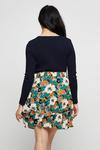 Dorothy Perkins Green Floral Ruffle Mini Skirt thumbnail 3