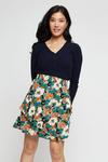 Dorothy Perkins Green Floral Ruffle Mini Skirt thumbnail 4