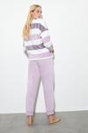 Dorothy Perkins Lilac Stripe Pyjamas thumbnail 3