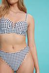 Dorothy Perkins Black Gingham Cup Detail Bikini Set thumbnail 4