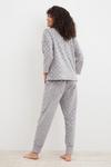 Dorothy Perkins Grey Foil Star Fleece Pyjama Set thumbnail 3
