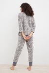 Dorothy Perkins Grey Animal Print Fleece Pyjama Set thumbnail 3