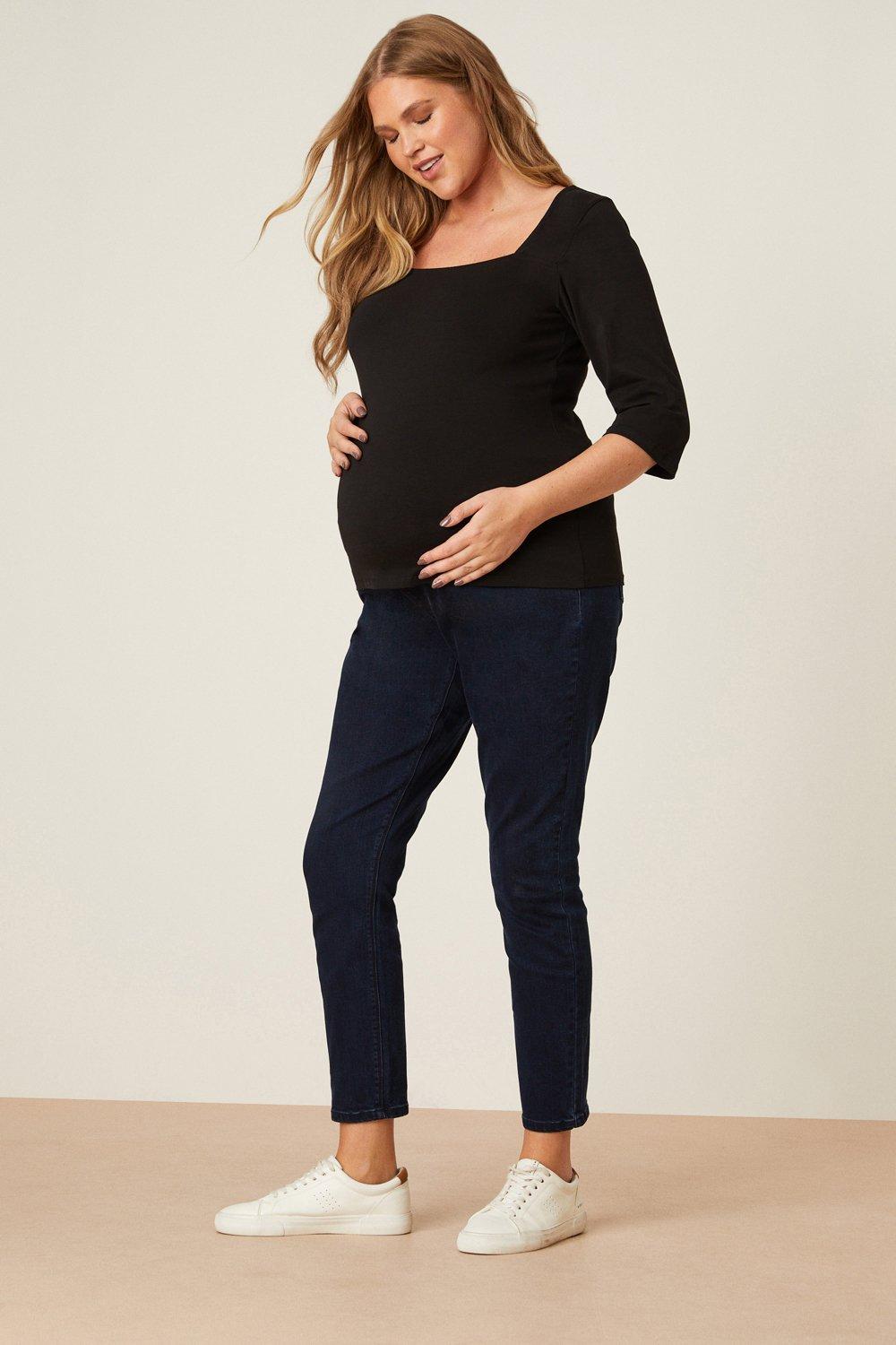 Women’s Maternity Over Bump Darcy Skinny Jeans - blue_black - 8