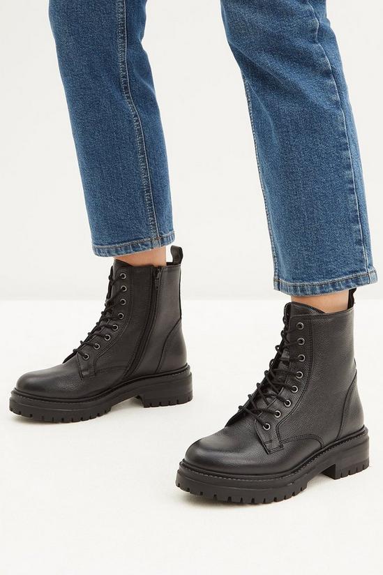 Dorothy Perkins Leather Odin Chunky Hiker Boots 4