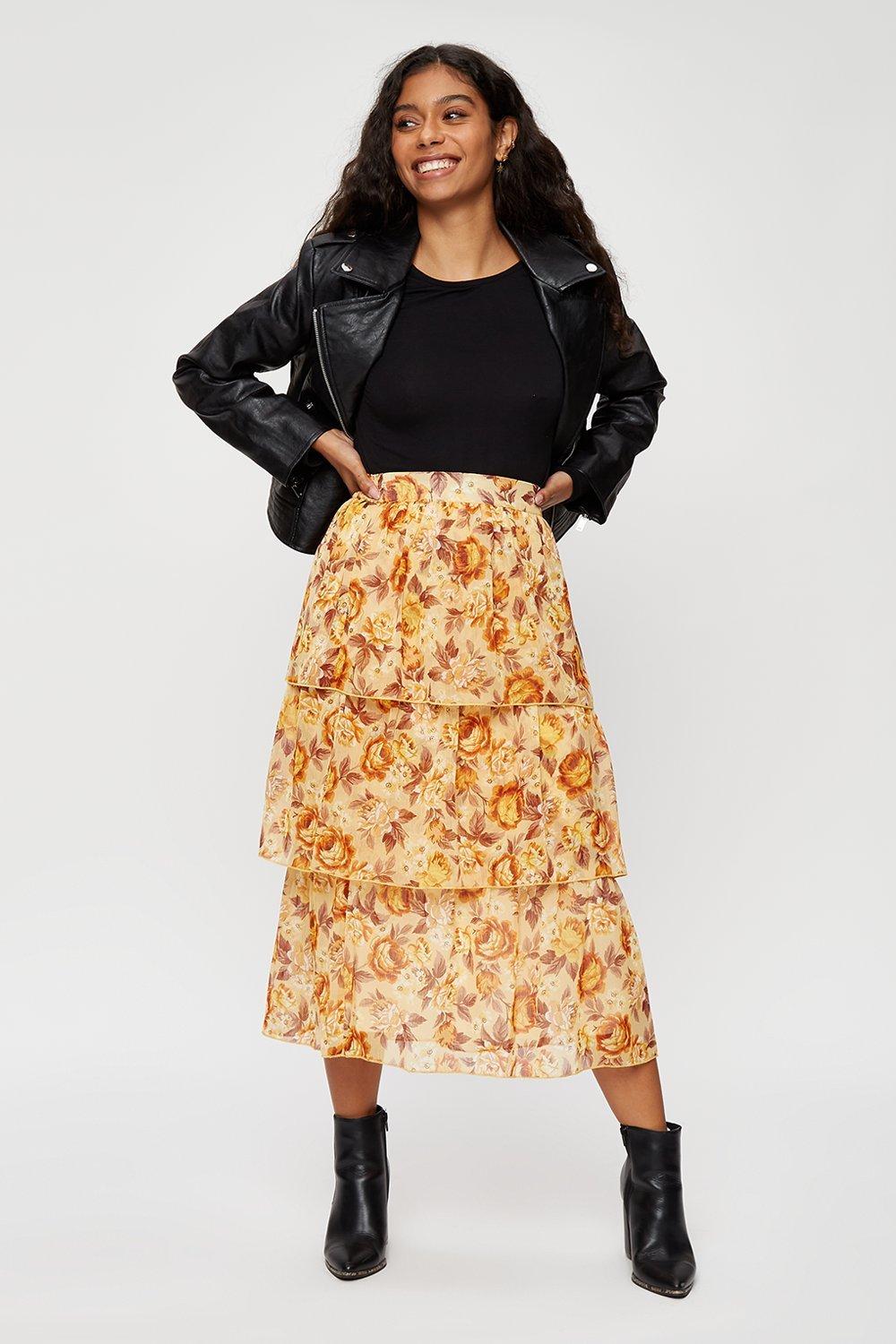 Mustard skirt 2025 dorothy perkins