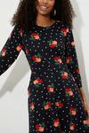 Dorothy Perkins Floral Spot Long Sleeve Tshirt Dress thumbnail 4