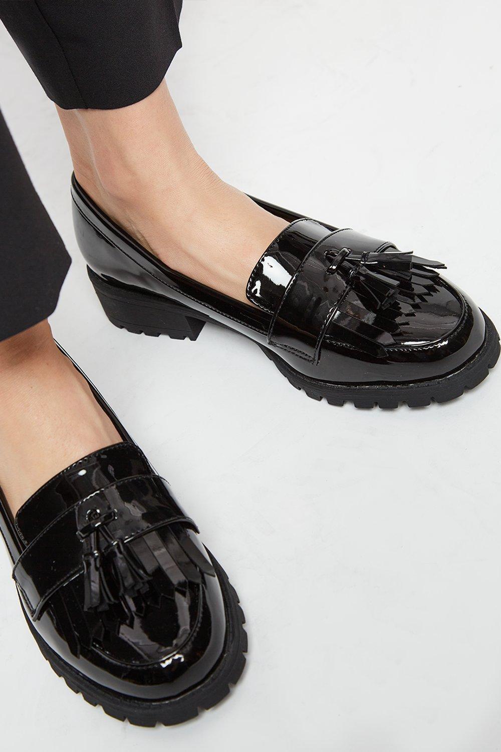 Dorothy perkins hot sale loafers black