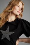 Dorothy Perkins Sequin Star Puff Sleeve T-shirt thumbnail 4