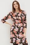 Dorothy Perkins Tall Vintage Floral Ruched Front Mini Dress thumbnail 1