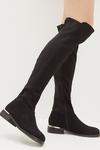 Dorothy Perkins Kyra Gold Clip Detail High Leg Boots thumbnail 2