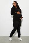 Dorothy Perkins Maternity Over Bump Black Boyfriend Jeans thumbnail 1