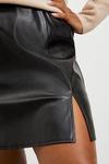 Dorothy Perkins Curve Faux Leather Mini Skirt thumbnail 4