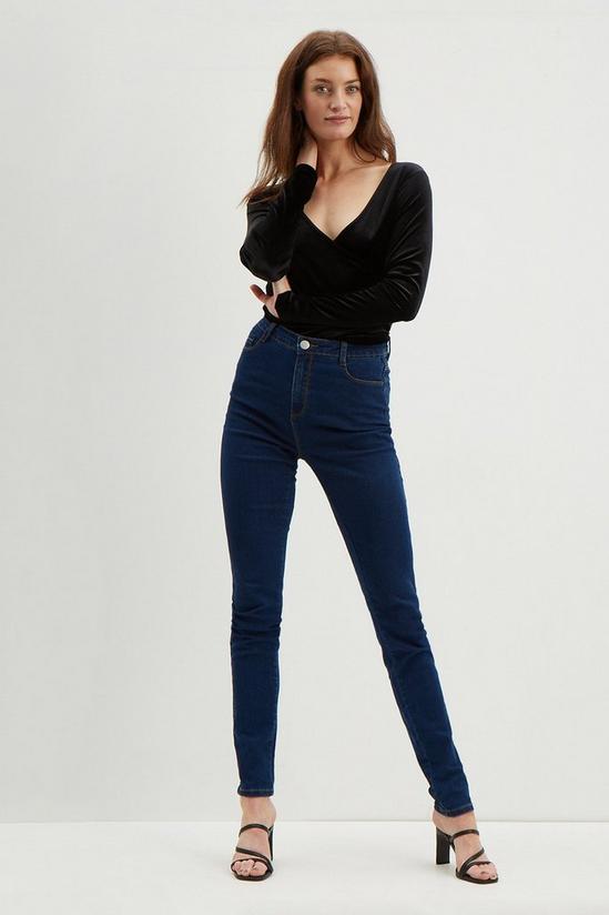 Dorothy Perkins Tall Blue Skinny Ellise Jeans 1