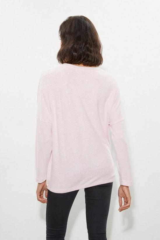 Dorothy Perkins Tall Long  Sleeve Brushed Soft Touch Drawstring Top 3