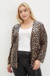 Dorothy Perkins Curve Animal Textured Cover Up thumbnail 1