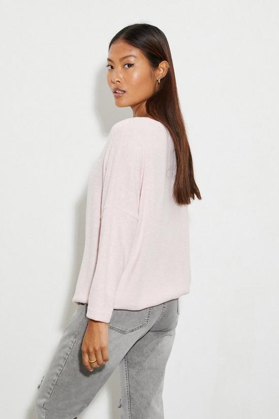 Dorothy Perkins Petite Long Sleeve Soft Touch Drawstring Top 3