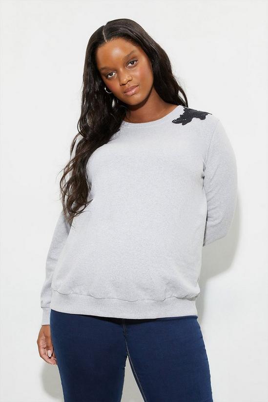Dorothy Perkins Maternity Lace Shoulder Sweatshirt 1