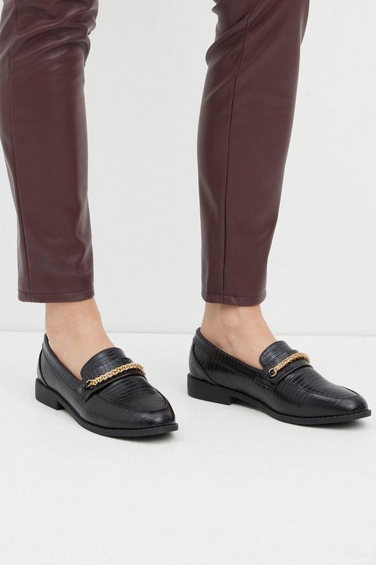 Dorothy Perkins Lisbon Chain Detail Loafers 1