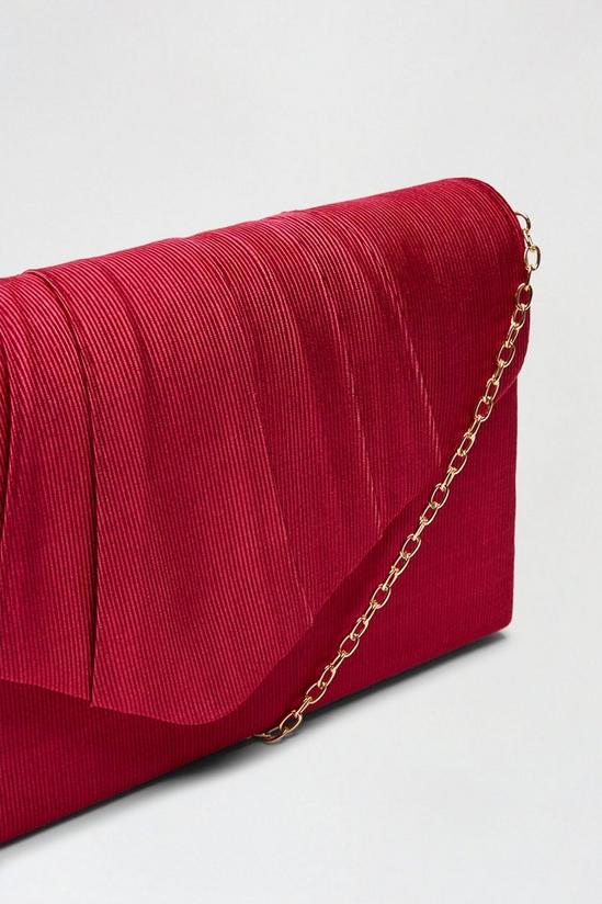 Dorothy Perkins Textured Pleated Clutch Bag 4