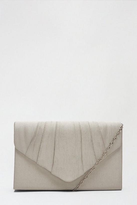 Dorothy Perkins Textured Pleated Clutch Bag 2