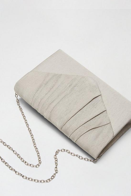 Dorothy Perkins Textured Pleated Clutch Bag 3
