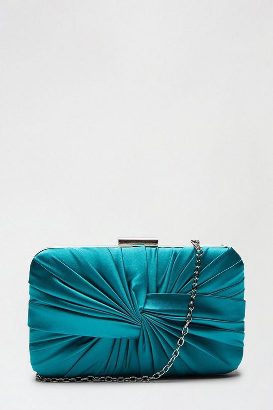 Dorothy Perkins Satin Knot Detail Clutch With Chain Strap 2