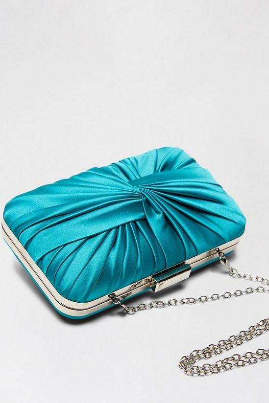 Dorothy Perkins Satin Knot Detail Clutch With Chain Strap 3