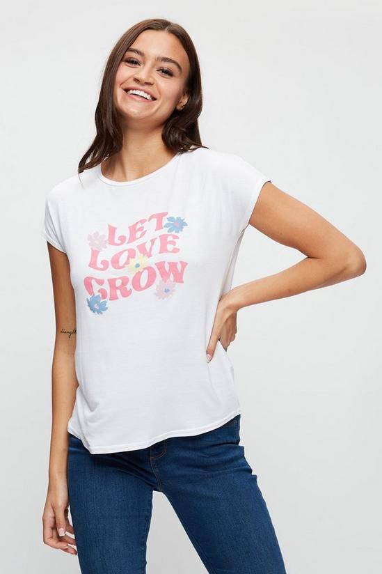 Dorothy Perkins Let Love Grow T Shirt 1