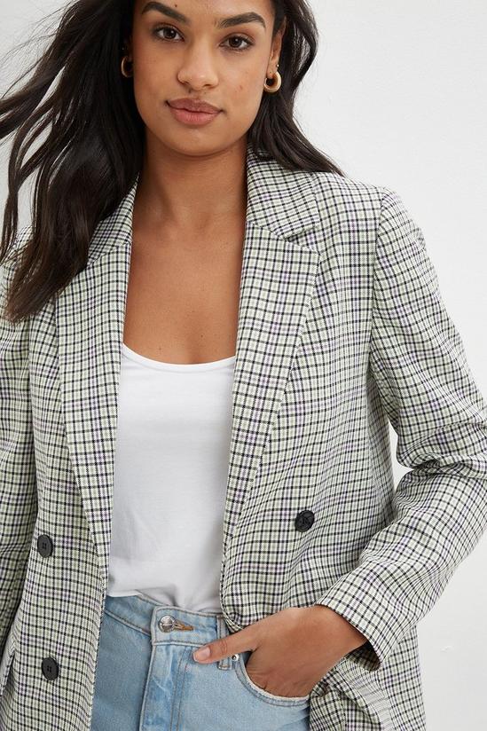 Dorothy Perkins Check Double Breasted Blazer 4