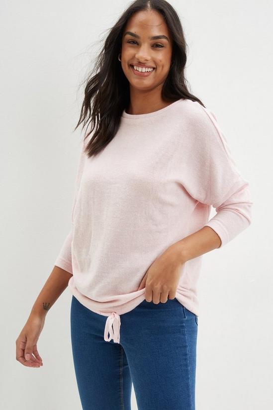 Dorothy Perkins Long Sleeve Soft Touch Drawstring Top 4