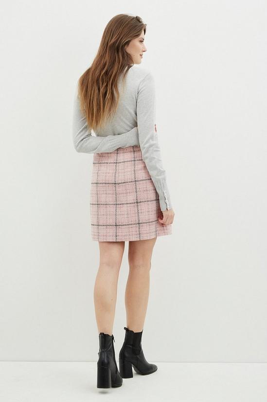 Dorothy Perkins Tall Check Boucle Mini Skirt 3