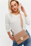 Dorothy Perkins Quilted Chunky Strap Cross Body Bag thumbnail 1