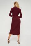 Dorothy Perkins Billie and Blossom Berry Ruched Side Midi Dress thumbnail 3