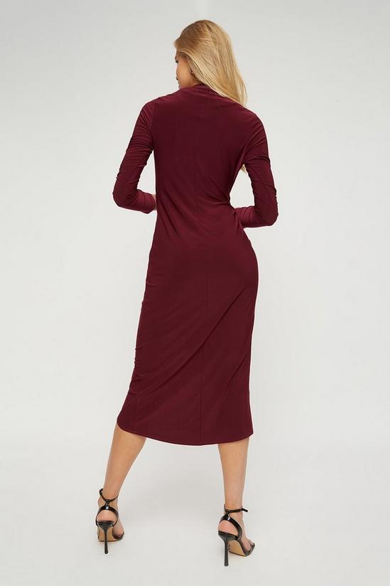 Dorothy Perkins Billie and Blossom Berry Ruched Side Midi Dress 3