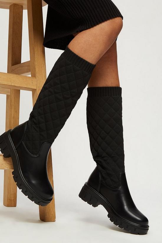 Dorothy Perkins Tori Quilted High Leg Boots 1