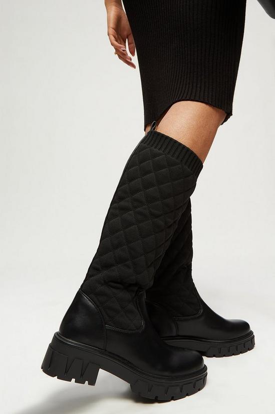 Dorothy Perkins Tori Quilted High Leg Boots 4