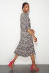 Dorothy Perkins Tall Shirred Cuff Textured Midi Dress thumbnail 3