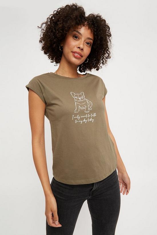 Dorothy Perkins Talk To My Dog T Shirt With Cotton 1